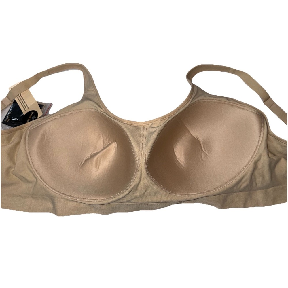 Truekind Daily Comfort Wireless Shaper Bra Women 4XL Nude Stretch Full Coverage - Picture 7 of 8
